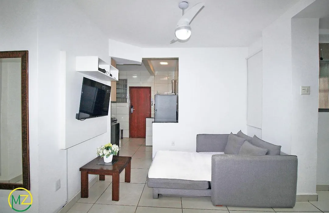 Ótimo 2 quartos na quadra da praia para 6 pessoas-1